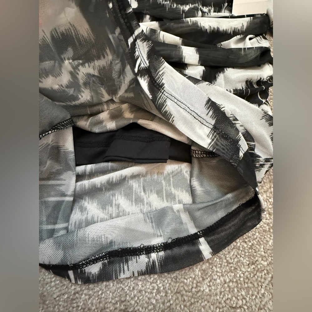 Farm Rio Ikat Ruched Tulle Midi-Dress - size XSmall - NWT - Picture 10 of 14